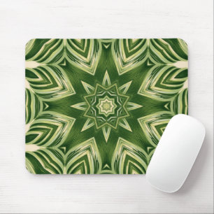 Mousepad folhas de palma botânica tropical abstrato verde