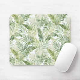 Mousepad Folhas de Palmeira Verde Tropical
