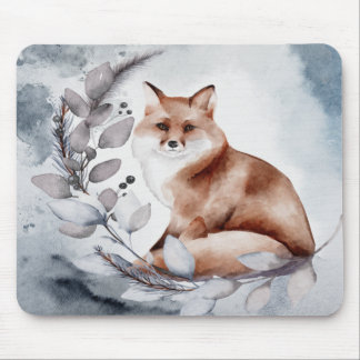 Mousepad folhas de raposa e árvore