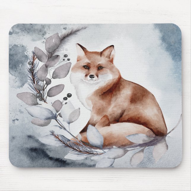 Mousepad folhas de raposa e árvore (Frente)