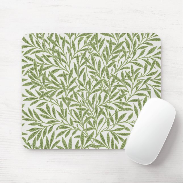 Mousepad Folhas de Salgueiro Vitorianas Antigas por William (Com mouse)