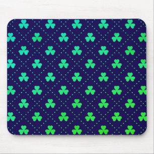 Mousepad Folhas de Trevo Padrão do Dia de São Patrício-5322