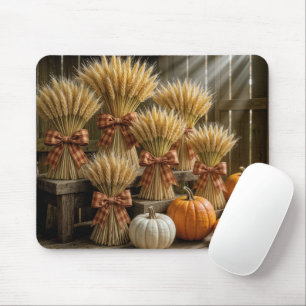 Mousepad Folhas De Trigo Enroscadas Em Pano Com Bombas
