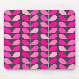 Mousepad Folhas Dinamarquesas de meio século, Rosa de Fuchs