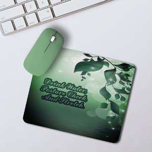 Mousepad Folhas do Lembrete do Esticamento da Verificação d