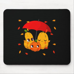 Mousepad Folhas Latinhas de Pumpkin Spice Queda no outono