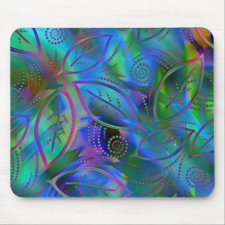 Mousepad Folhas metálicas abstratas