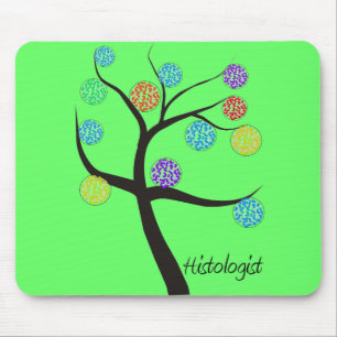 Mousepad Folhas microscópicas da pilha do design da árvor