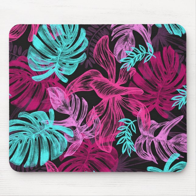 Mousepad Folhas tropicais (Frente)