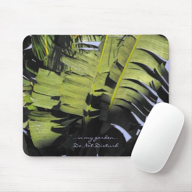 Mousepad Folhas tropicais (Com mouse)