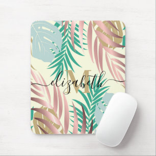 Mousepad Folhas tropicais bonitas