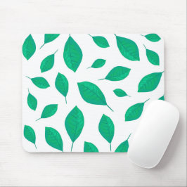 Mousepad Folhas Verde Vintage Watercolor