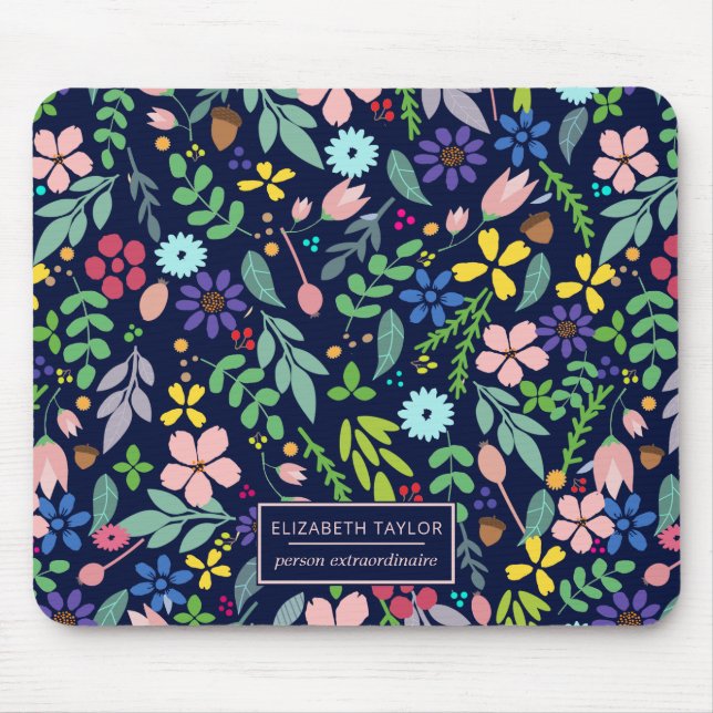 Mousepad Foliage Modern Floral (Frente)