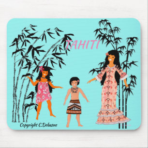 Mousepad Folklore de TAHITI, Polynésie française