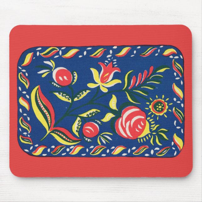 Mousepad folky Pensilvânia Dutch Motif (Frente)