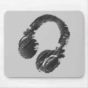 Mousepad fone de ouvido do Black Music Dejay