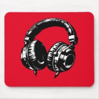 Fones de ouvido de Música Negra DJ