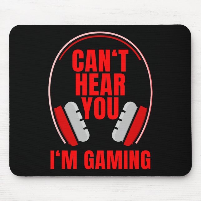 Mousepad Fones de ouvido para jogos Hear You (Frente)
