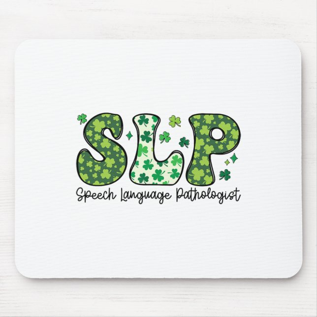 Mousepad Fonoaudiólogo Discurso do Dia de São Patrício (Frente)