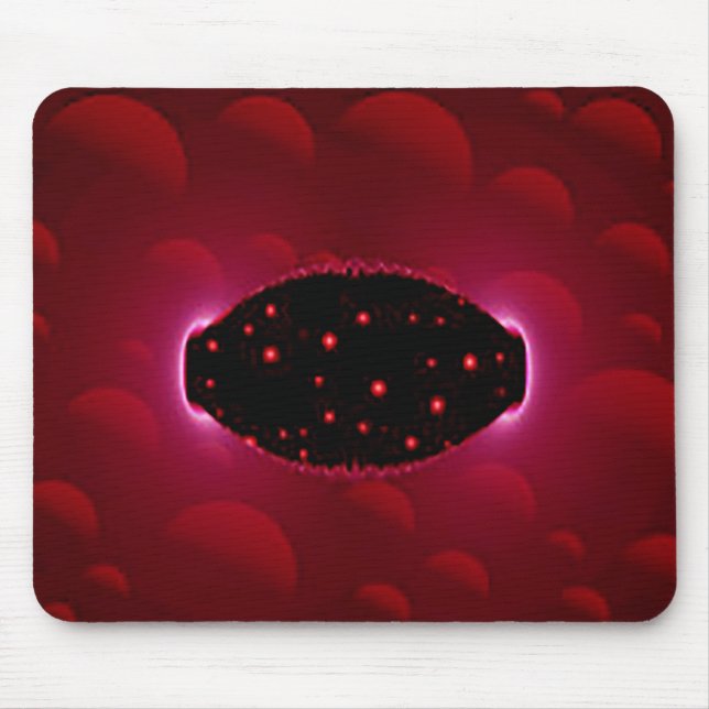 Mousepad Fonte de energia alienígena com esferas de fundo (Frente)