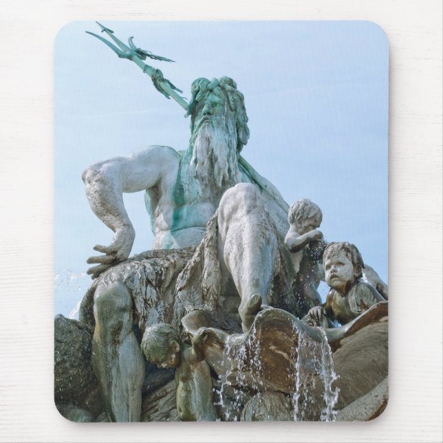 Mousepad Fonte de Netuno em Berlim (Frente)