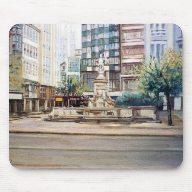 Mousepad Fonte Fuente de Neptuno (A Corunha)/Netuno (Frente)