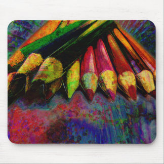 Mousepad Fontes coloridas da arte dos lápis