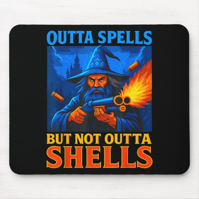 Mousepad Fora Feitiços Mas Não Fora Conchas Mágicas Fantasi (Frente)