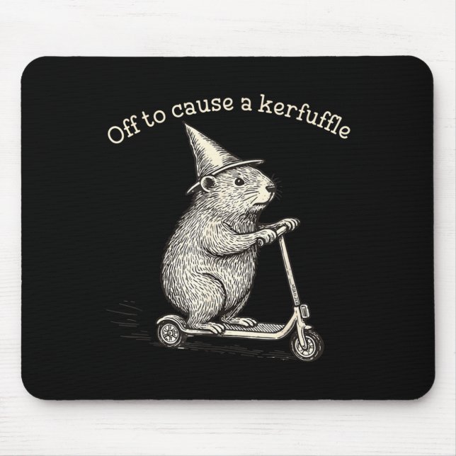 Mousepad Fora Para Causar Uma Confusão Divertida Moto Marmo (Frente)