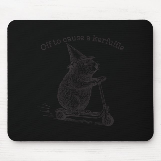 Mousepad Fora Para Causar Uma Confusão Divertida Patinete d (Frente)