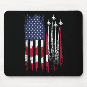 Mousepad Força Aérea Americana Bandeira Patriótica Vermelha
