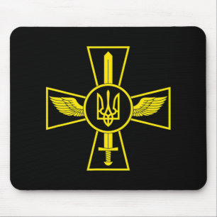 MOUSEPAD FORÇA AÉREA UCRANIANA EMBLEMA FORÇAS ARMADAS UCRÂN
