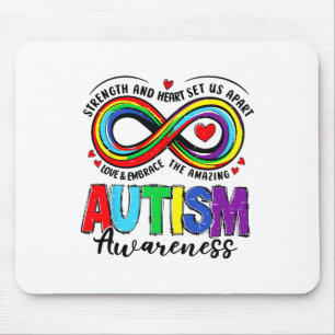 Mousepad Força De Sensibilização Autismo E Coração Nos Sepa