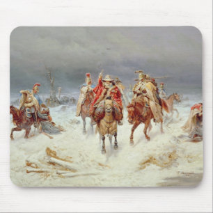Mousepad Forças francesas que cruzam o rio Berezina