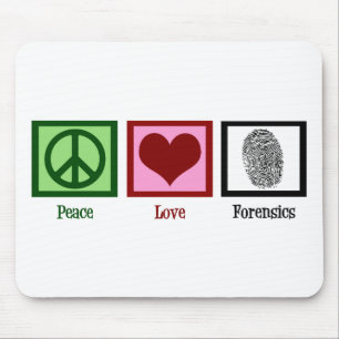 Mousepad Forense de Paz e Amor