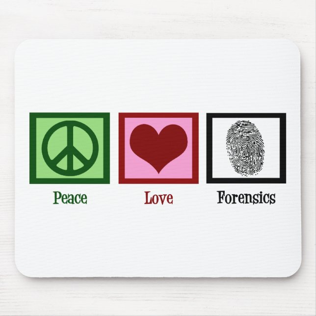 Mousepad Forense de Paz e Amor (Frente)