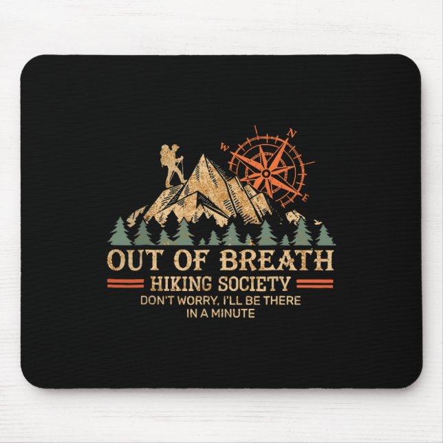 Mousepad Fores De Verão Da Fora Da Breath Hiking Society (Frente)