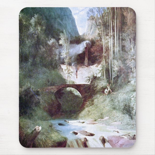 Mousepad Forest Canyon (por Carl Blechen) (Frente)