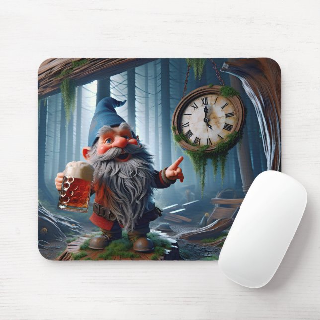 Mousepad Forest Gnomo Cinco horas (Com mouse)