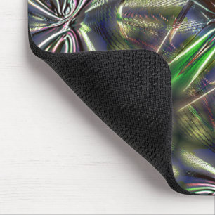 Mousepad forma abstrato em linhas pontilhadas em verde enve