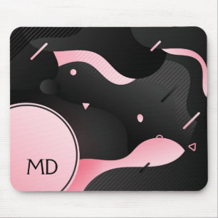 Mousepad Forma de Onda Dinâmica de Fluido abstrato