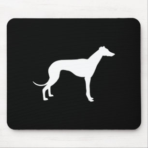 Mousepad Forma preto e branco do galgo