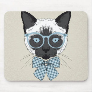 Mousepad Forma Smart do gato Siamese