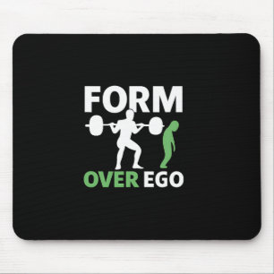Mousepad Forma Sobre Ego Gym Pesando Desenho De Montagem