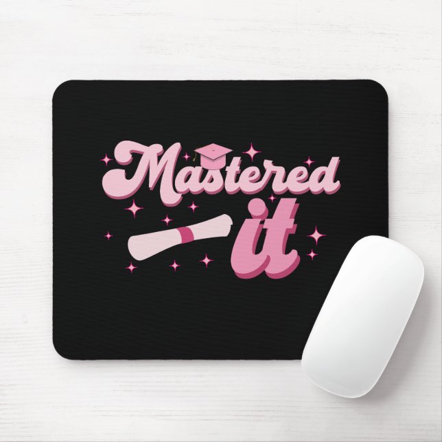 Mousepad Formado Mestrado Graduado MBA Graduação (Com mouse)