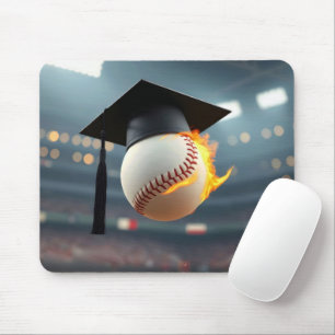 Mousepad Formando De Beisebol Com Chama