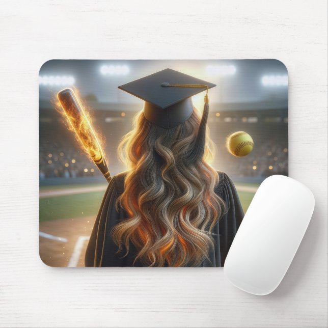 Mousepad Formando de Garota com Softball e Bateria de Fiery (Com mouse)