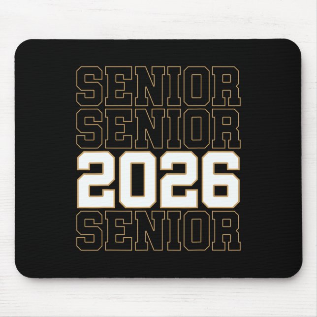 Mousepad Formando Senior Groovy 2026 Turma De 2026 Graduado (Frente)