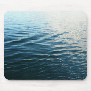 Mousepad Formas de Fotografia da Abstrato de Água Azul