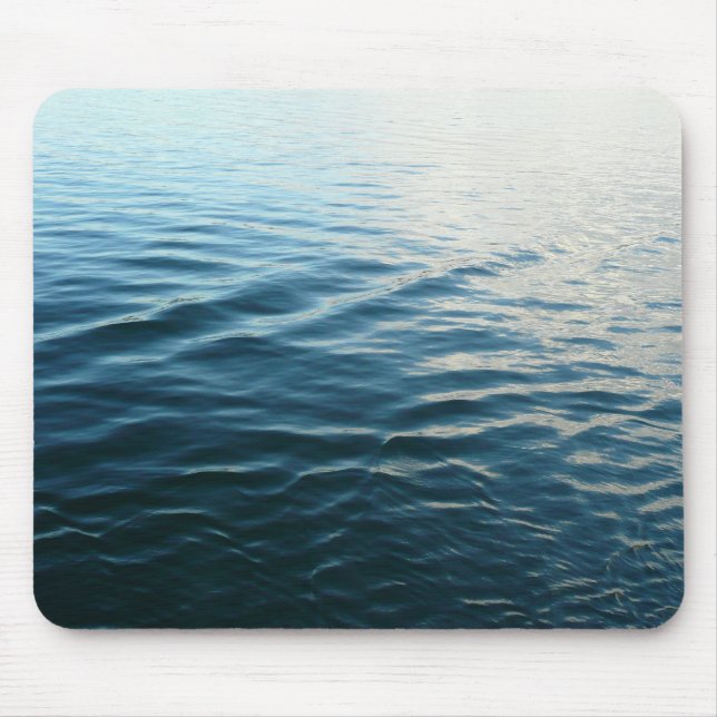 Mousepad Formas de Fotografia da Abstrato de Água Azul (Frente)